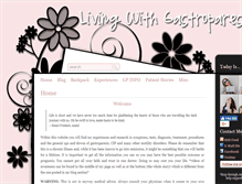 Tablet Screenshot of livingwithgp.com